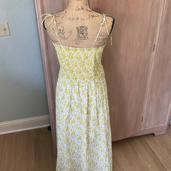 J. Crew Paloma dress Liberty floral boho garden party smocked adjustable vacay L - Picture 10 of 16